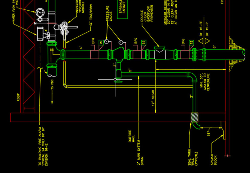 Sprinkler Riser Diagram